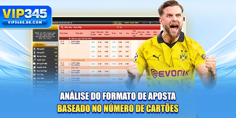 Análise do formato de aposta baseado no número de cartões