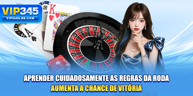 Aprender cuidadosamente as regras da roda aumenta a chance de vitória