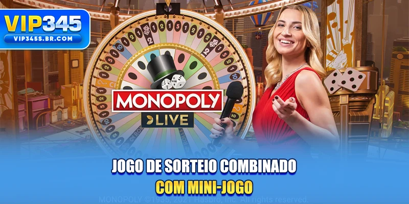 Jogo de sorteio combinado com mini-jogo