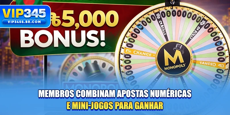 Membros combinam apostas numéricas e mini-jogos para ganhar