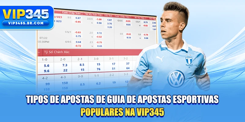 Tipos de apostas de guia de apostas esportivas populares na VIP345